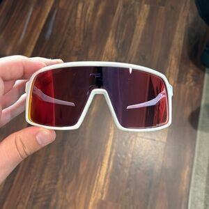 Oakley white sutro with red prizm lenses